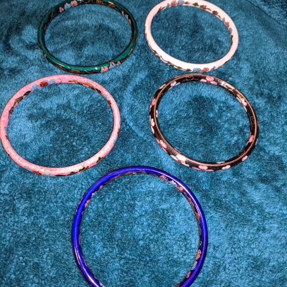 Bundle of Bangle Bracelets (Set of 5) - Picture 4 of 10